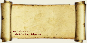 Kristina Jakupi vizit kartica